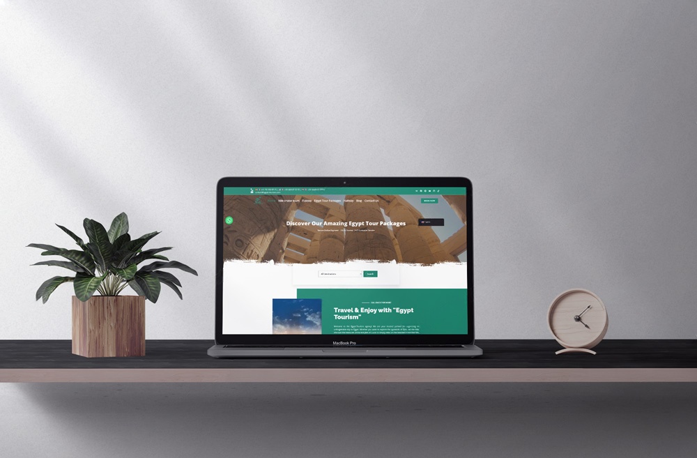 Egypt tourism web design and development